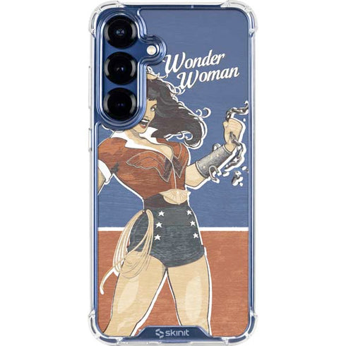 DC Comics Bombshells Wonder Woman Bombshell Galaxy S25 Clear Case